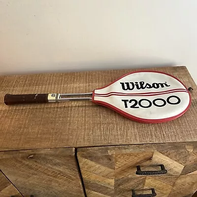 Vintage Wilson T2000 Rene Lacoste Jimmy Connors Billie Jean  King With Cover USA • $24.99