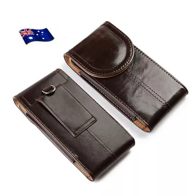 $17.99 • Buy PU Leather Belt Clip Loop Holster Cell Phone Pouch Case Cover Vertical Brown