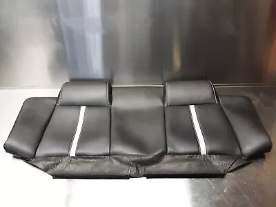 2010 Ford Mustang GT Convertible OEM Rear Upper Seat Cover Leather White Stripe • $107.99