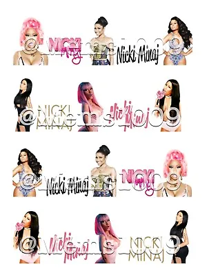 Nicki Minaj Nail Decals Art (water Decals) Rapper Nail Art • $3.99