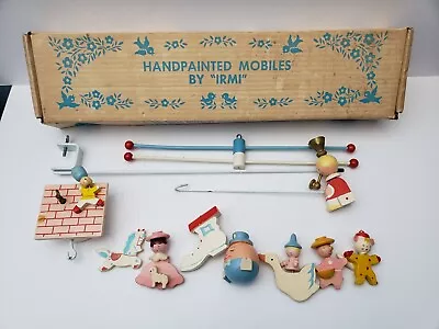 Vintage IRMI Mother Goose Hand Painted Baby Musical Mobile WORKS • $20