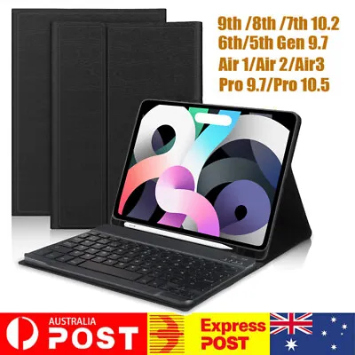 Smart Case With Bluetooth Keyboard Cover For IPad 9th 2021 8th 7th 6th 5th Gen • $37.90