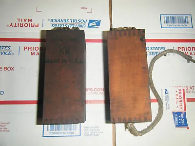 $70 • Buy 2 Vintage Antique Ford K-W Model T A Ignition Buzz Coil Battery Wood Wooden Box