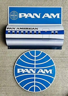 PAN AMERICAN PAN AM AIRLINE Vintage Style 3 Piece Sign • $109