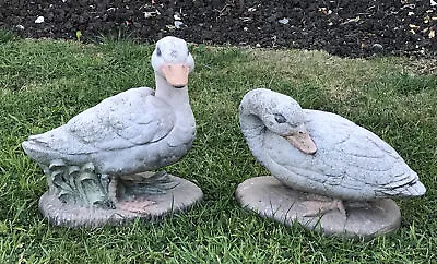 £175 • Buy 2 X Rare ‘Henri Studio’ Duck Garden Statues Models 2831 & 2837 From 1986/1987