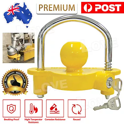 $20.95 • Buy Universal High Security Hitch Lock Caravan Trailer Coupling Tow Ball Lock