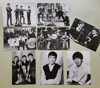 8 Beatles 1963 1964 Photo Postcard Holland USA Tour Cassius Clay John Lennon  • $40