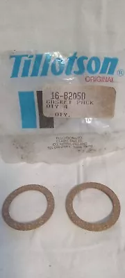 Tillotson 16-B205D  Fuel Cap Gasket NOS PACK OF TWO (2) • $7.95