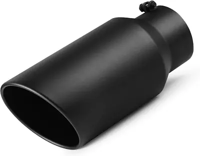 Exhaust Tip 5 Inch Inlet 5” Inlet 7” Outlet 15” Long Black Coated Finish Muffle • $68.99