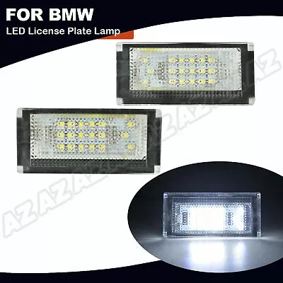[COOL WHITE] SMD LED License Plate Lights Lamps Housing Mini Cooper R50 R52 R53 • $12.99