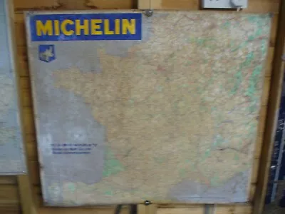 Vintage Michelin Tin Map not Enamel Sign michelin Metal Map FranceWORLD POST • £180