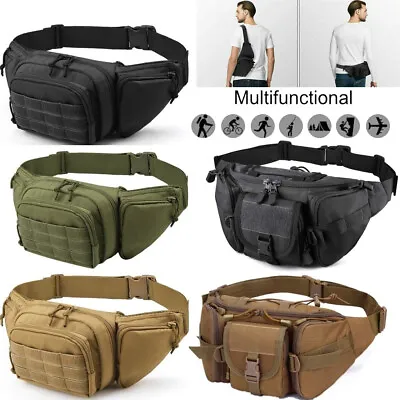 Tactical Pistol Pouch Waist Pack Bag Fanny Pack Concealed Carry Gun Holster Bag • $16.99