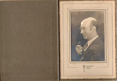 Vintage Black And White Photo Mad Professor Smoking Pipe 5 1/4  X 7 1/4  • $12.95