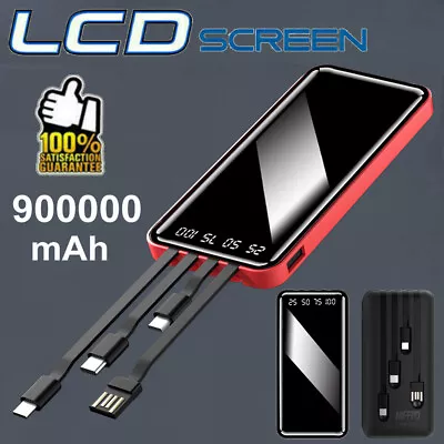 $14.94 • Buy 900000mAh Portable Power Bank USB External Battery Backup Charger For Cell Phone