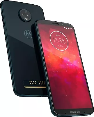 Motorola Moto Z3 Play XT1929-4 32GB Deep Indigo Smartphone Unlocked Good (Z3E) • $62.95