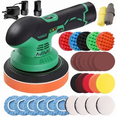 Dual Action Cordless Polisher DA Buffer Sander Car Polishing Machine Home Waxer • $89.69