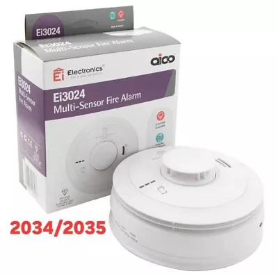 Aico EI3024 Multi-sensor Fire Alarm Detector. *Exp 2034/2035* • £34.95