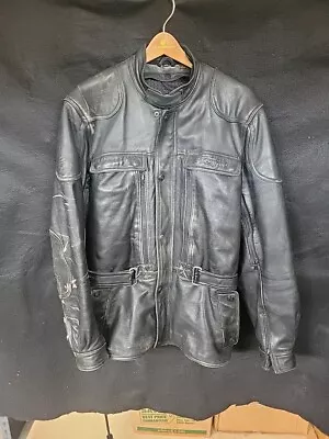 First Gear Hein Gericke Mens Leather KILIMANJARO Motorcycle Jacket SZ 46  • $100