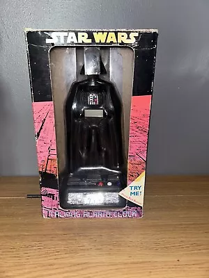 Star Wars Talking Alarm Clock Darth Vader 1995 Collectable Vintage Boxed • £19.99