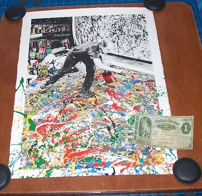 Mr. Brainwash Freedom Art Jackson Pollock Print Mixed Media Serigraph S/# 75 COA • $3150