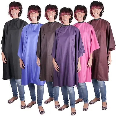 £8.29 • Buy Pro Hairdressing Gown 6 Colour Water Resistant Hair Salon Cut Cape Barber Apron