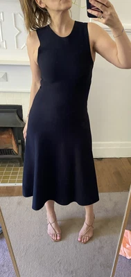$88 • Buy Alexander Wang Navy Dress With Feature Back