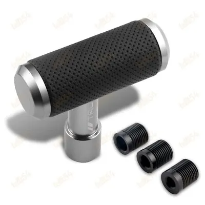For TRD Silver Leather Car Shift Knob Aircraft Joystick Transmission Racing Gear • $16.88