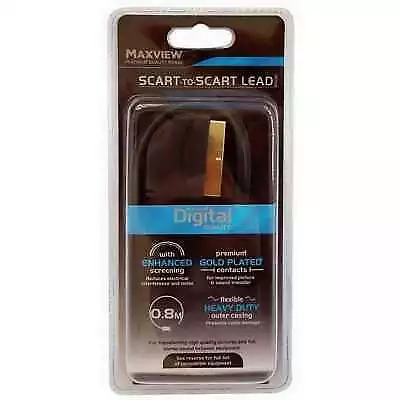 Maxview Scart To Scart Lead 0.8m Caravan/Motorhome Gold Plated • £7.95