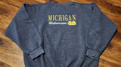 Vintage Michigan Wolverines Sweatshirt Size Xl Logo 7 Athletic • $29.99