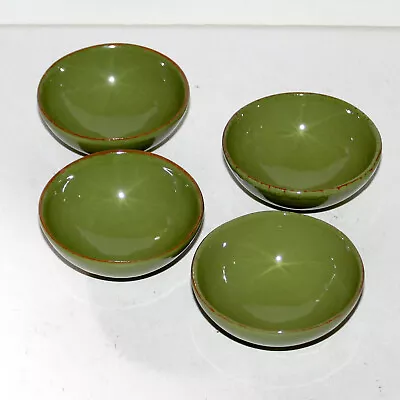 Set 4 Vietri Small Bowl Green Cucina Fresca Italy Stoneware Sauce Individual Dip • $26.99