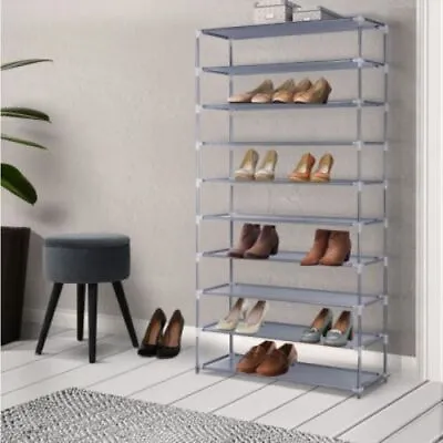 $24.95 • Buy Artiss Shoe Rack 10 Tier Shelves Shoes Cabinet Storage 50 Pairs Steel Stand AU