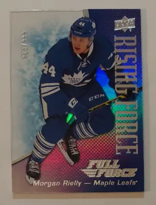 Morgan Rielly (Leafs) 2015-16 UD Full Force Hockey Rising Force (only 999 Made) • $1.11