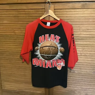 Vintage Miami Heat NBA Basketball T-shirt Kids Size 14 - 16 Years -  Scrimmage • £12.99