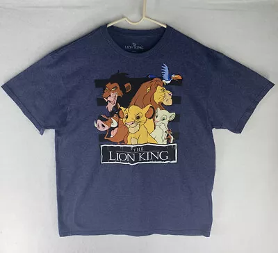 Disney The Lion King Men's Heather Blue Short Sleeve T-shirt  • $14.95