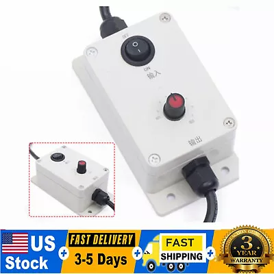 Variable Speed Controller For AC 110-220V Motor Electric Motor Adjuster Device • $28.50