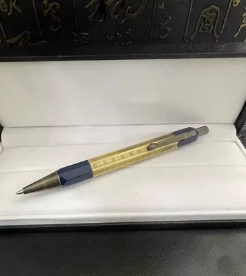 Luxury Egypt Double Color Series Blue-Gold Color 0.7mm Ballpoint Pen No Box • $27.62