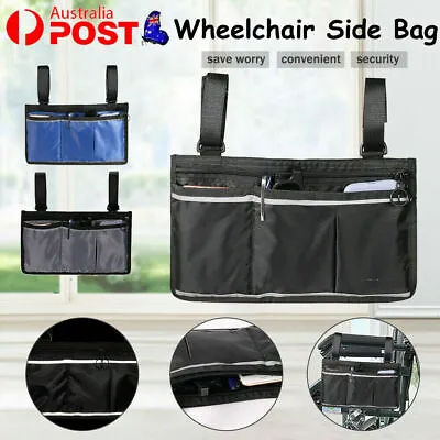 Wheelchair Side Bag Accessories Organizer Waterproof For Wallet Mobile Phone NEW • $16.99
