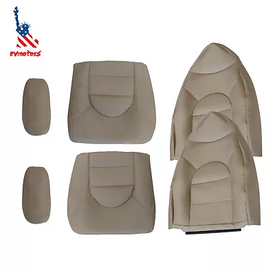 1999 2000 For Ford F250 F350 Super Duty Lariat XLT Front Leather Seat Cover Tan • $105.92