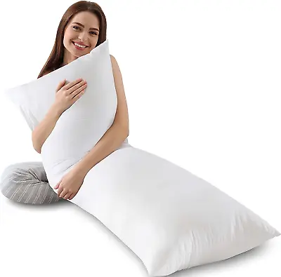$21.66 • Buy Full Body Pillows For Adults - Long Body Pillow Insert For Sleeping - Soft Large