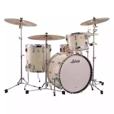 Ludwig Classic Maple 3pc FAB Drum Set Vintage White Marine • $2749