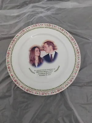 New Royal Doulton Prince William & Kate Middleton Wedding Plate Wales Cambridge • £3.99