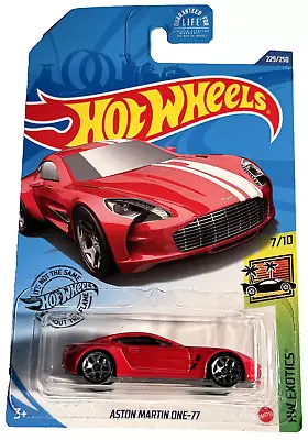 Hot Wheels 202Aston Martin One-77 #229/250HW EXOTICS 7/10GHC33RedY5 Wheels • $6.71