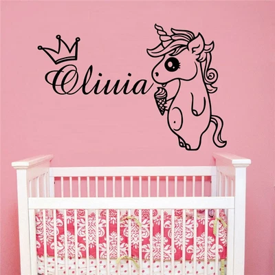 Unicorn Wall Art Decal Decoration Fashion Sticker For Kids Room Home Party Decor • $6.59