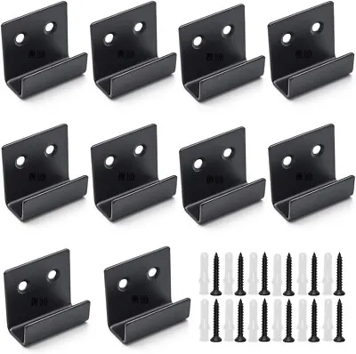 10x U Angle Bracket Stainless Steel Wall Hook For Mirrors Pictures Photo Frames • £9.89