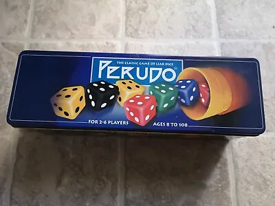 PERUDO THE CLASSIC Board GAME OF LIAR DICE IN TIN PAUL LAMOND 2002 COMPLETE SET • £15.99