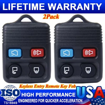 2 For 2005 2006 2007 2008 2009 2010 2011 Lincoln Town Car Keyless Remote Key Fob • $6.99