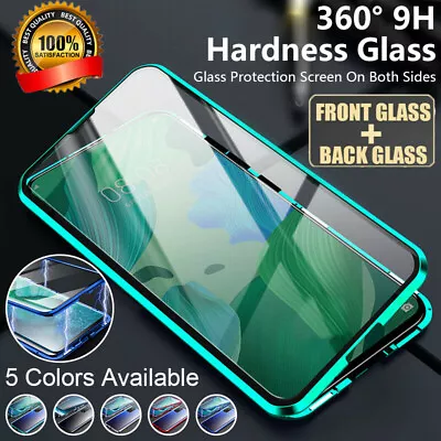 For Redmi 10 Note 12 Pro+ 11 10 9 8 Pro 360° Case Magnetic Tempered Glass Cover • $2