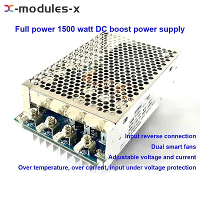 Boost Converter Step-up Power Supply Module 1500W 50A DC12V-48V To DC24V-70V USA • $64.99