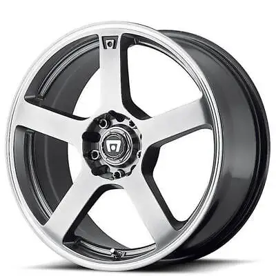 (4) 16  Motegi Racing Wheels MR116 Dark Silver With Machined Stripe Rims (B3) • $684