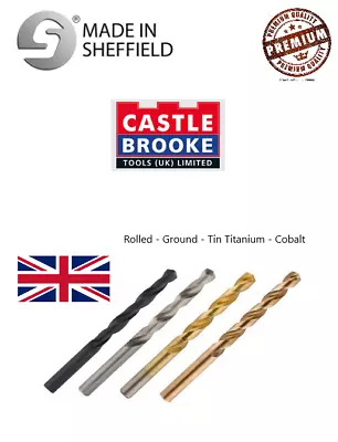 🏆 HSS-R Rolled TITANIUM TIN DRILLS GROUNDCOBALT QUALITY JOBBER DRILL BITS 🏆 • £39.99